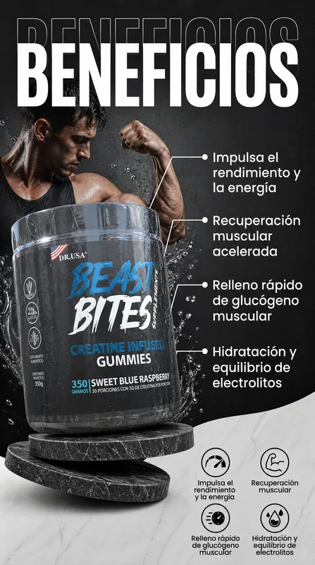BEAST BITES – Gummies de Creatina