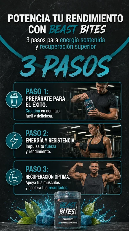 BEAST BITES – Gummies de Creatina