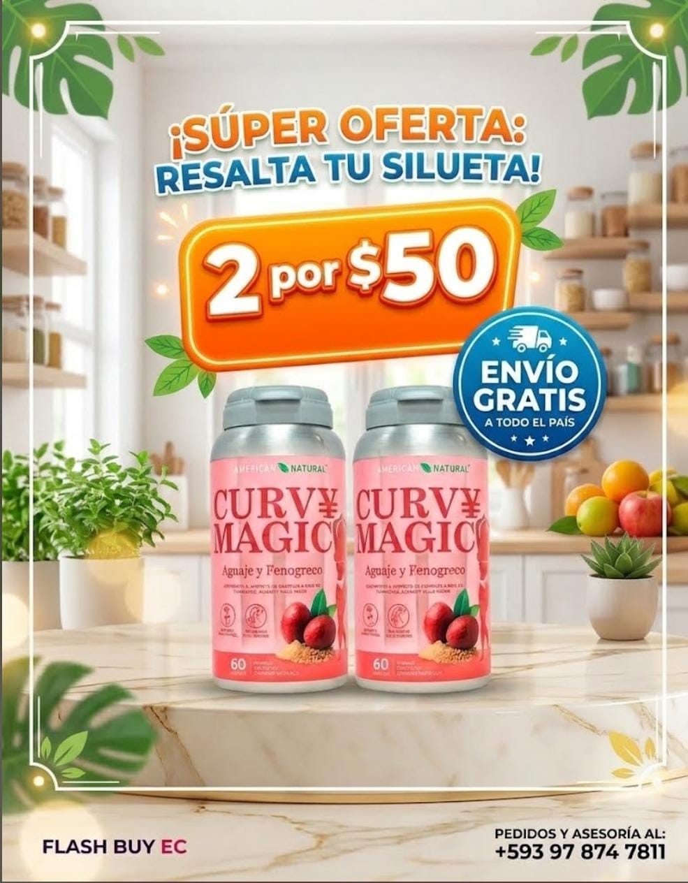 Curvy - Magic  Aguaje y Fenogreco x2